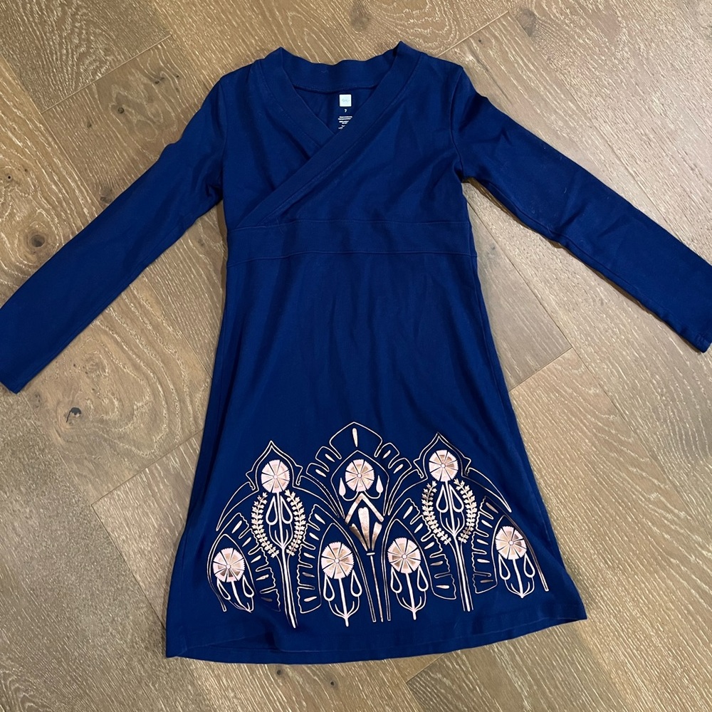 Tea Collection Girl Royal Blue Dress